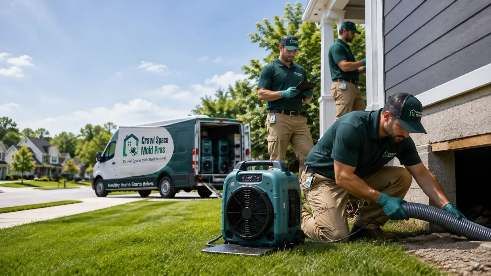 Crawl Space Mold Removal in Many, LA